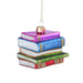  Christmas Hanging Stack of Glass Books Decoration