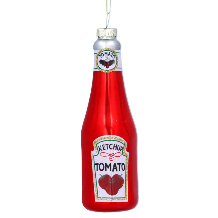 Christmas Hanging Decoration Bottle Of Ketchup 13cm