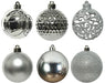 Hanging Christmas Baubles Silver (6cm)