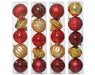 Hanging Christmas Bauble Assortment Gold, Red (8cm)