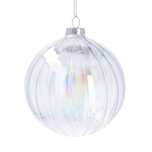 Christmas Hanging Bauble Iridescent (10cm)