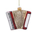 Christmas Hanging Accordion Glass Gold (8cm)