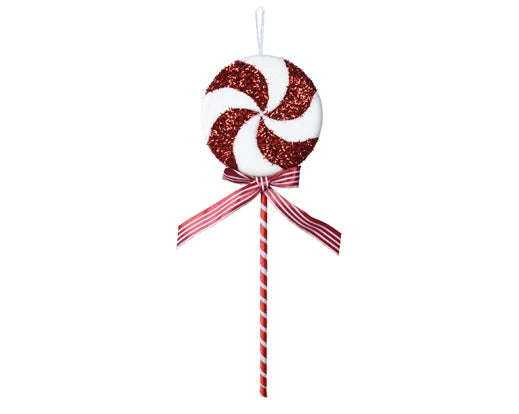 Hanging Lollipop Christmas Decoration ( L.3cm W.15cm H.42cm)