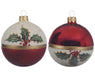 Christmas Hanging Holly Bauble Red 8cm