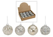 Christmas Hanging Bauble Silver/Gold 8cm