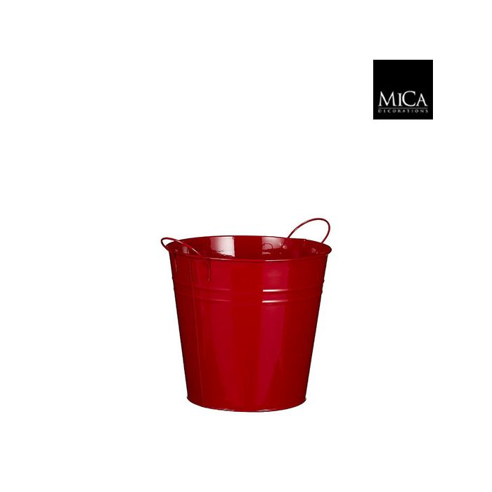 Christmas Decorative Pot Red (h25xd27cm)