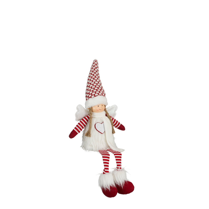 Angel Christmas Decoration | Red & White (67x13 cm)