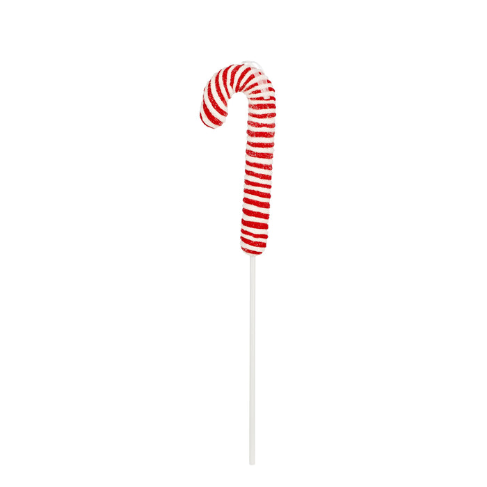 Christmas Candy Cane Pick Red/White (h56cm)