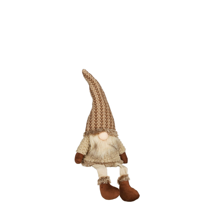 Plush Gnome with Brown Hat (16 x 6 x 45cm)