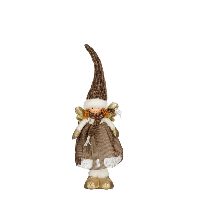 Plush Angel with Brown Hat (18 x 10 x 55cm)