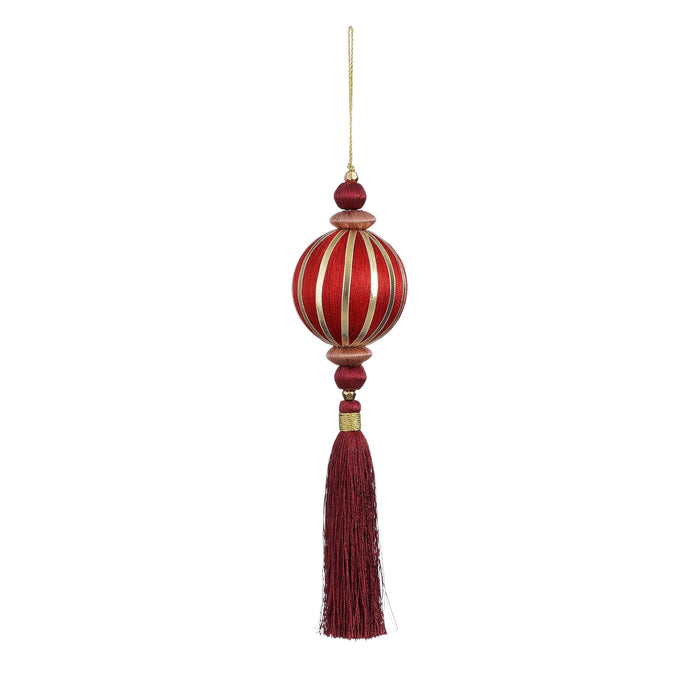 Christmas Hanging Red Tassel Decoration (28cm)