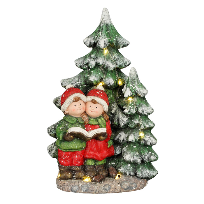 Christmas Tree and Children Ornament LED Battery Operated (h43cm)