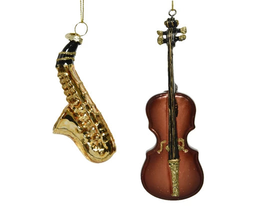 Christmas Hanging Musical Instrument Decoration (L.3cm x W.3cm x H.12cm)