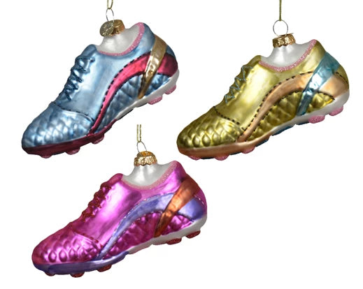 Hanging Christmas Decoration Football Shoe (L.13cm x W.4.7cm x H.6.6cm)