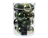 Christmas Hanging Bauble Assortment Green (8cm)