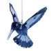 Blue Hummingbird Hanging Christmas Decoration (11x9x10cm)