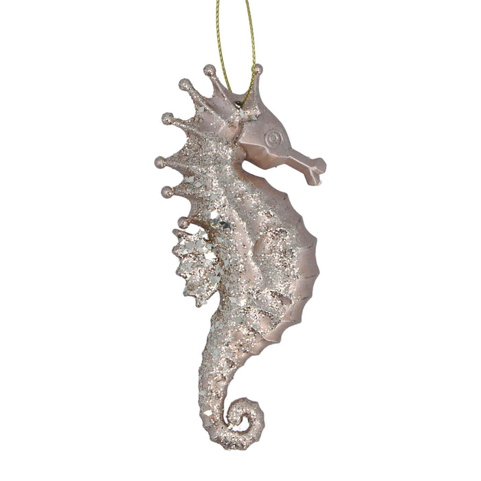 Christmas Hanging Pale Gold Seahorse