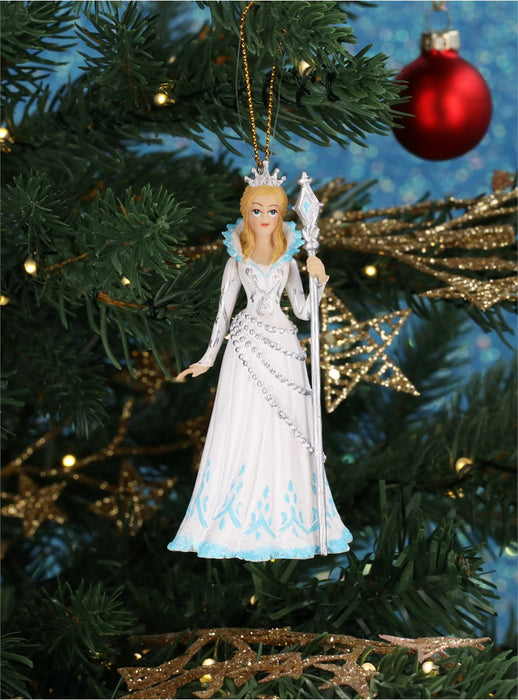 Christmas Hanging Resin White Snow Queen (8cm)