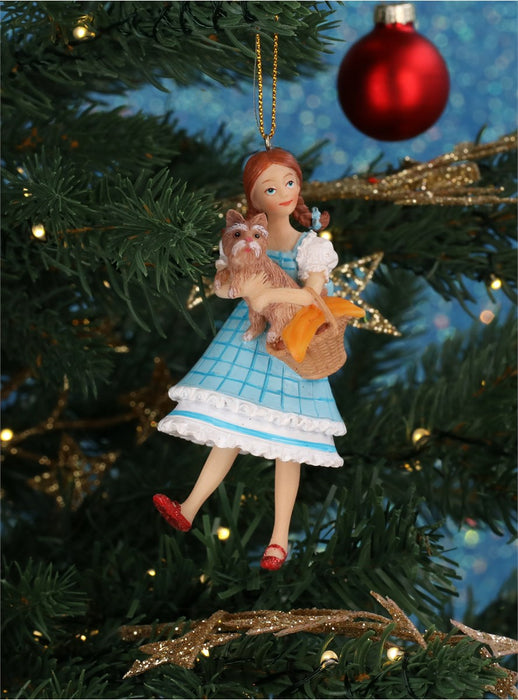 Christmas Hanging Blue Dress Resin Dorothy Decoration (9cm)