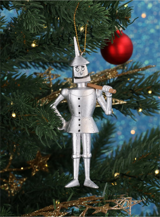 Christmas Silver Resin Tin Man (11cm)