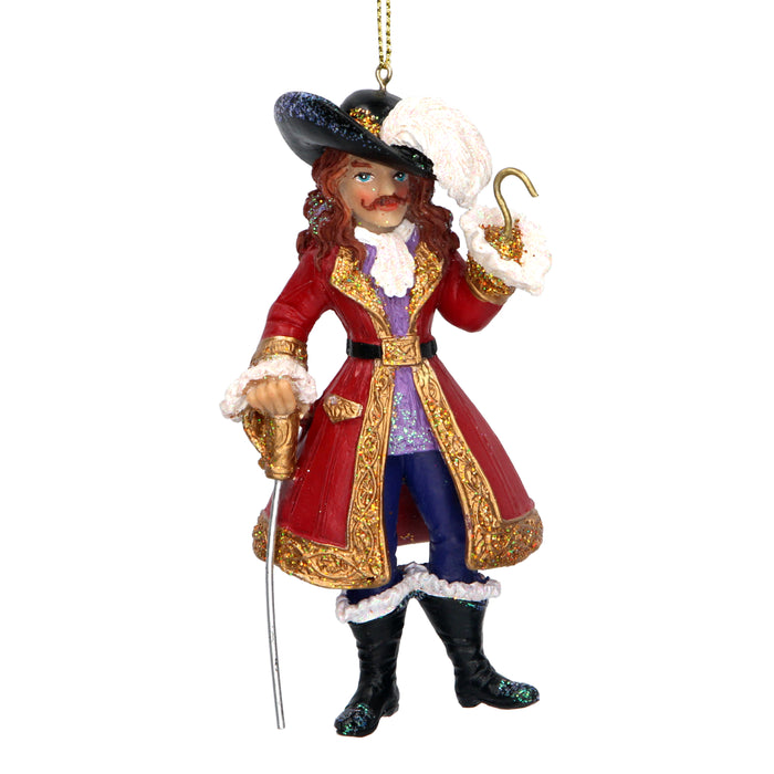 Captain Hook Hanging Christmas Decoration (12x6x3cm)