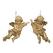 Christmas Hanging Gold Sparkling Acrylic Cherub