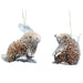 Christmas Hanging Bristle Rabbit/Mouse (9cm)