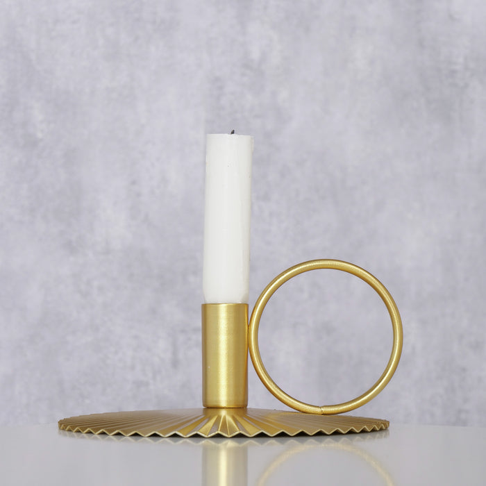 Christmas Candle holder Karlo gold (H 8 cm, L 17 cm)