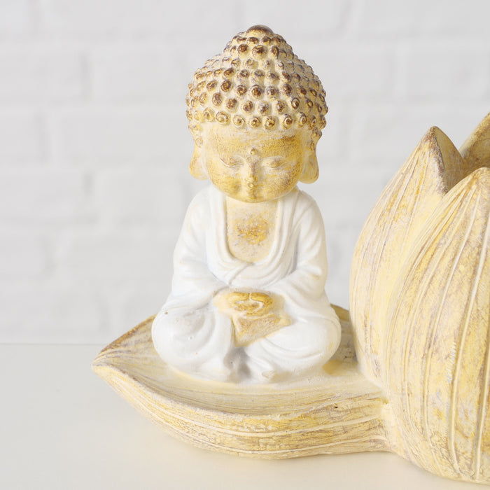 Buddha Tealight Holder Lotus 8cm