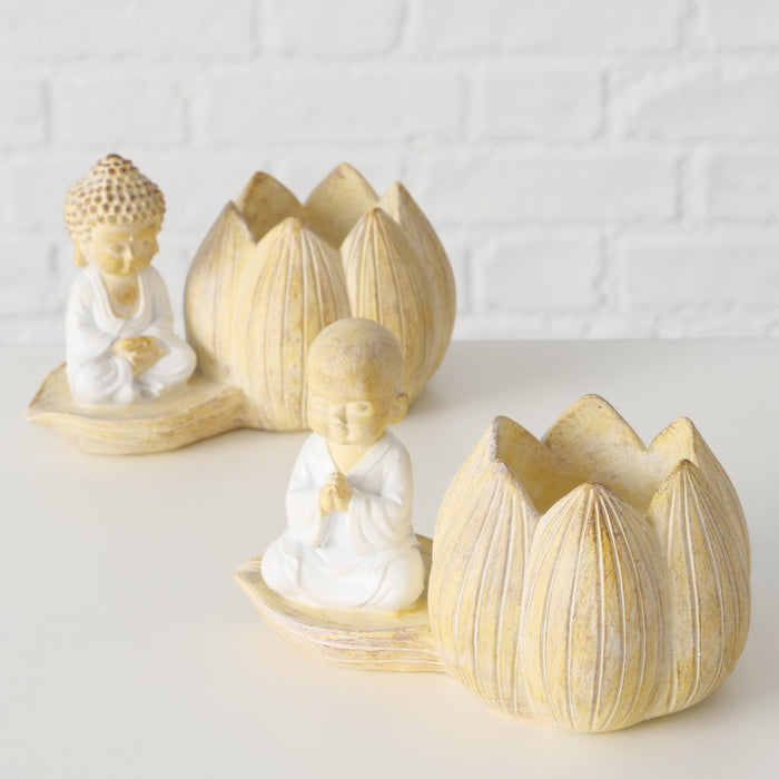 Buddha Tealight Holder Lotus 8cm