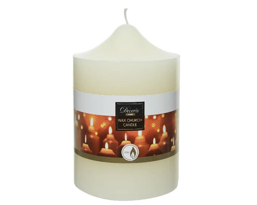 Christmas Church Candle Ivory Wax (15x10 cm)