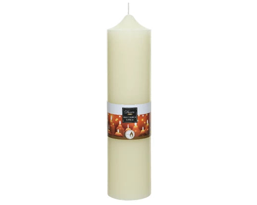 Christmas Church Candle Ivory Wax (7.5 x 30cm)