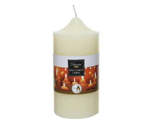 Christmas Church Candle Ivory Wax (15x7.5 cm)