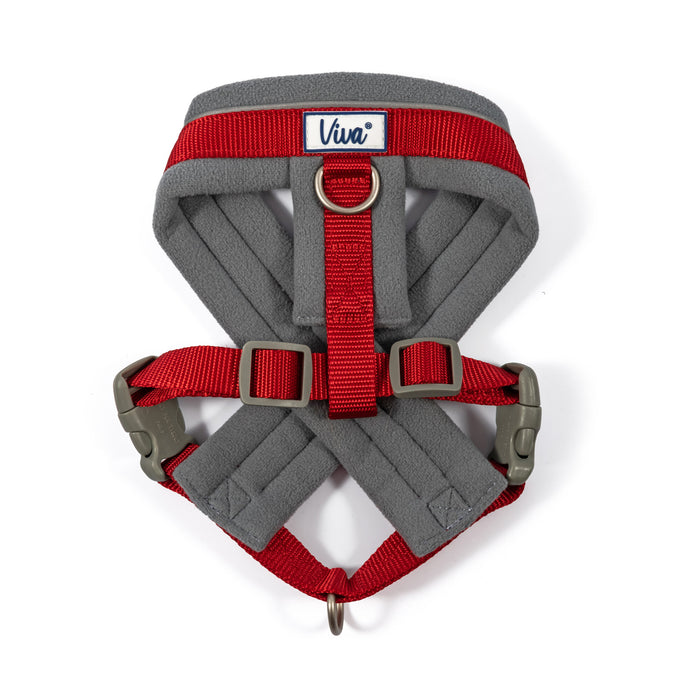 Viva Padded Harness Red Medium