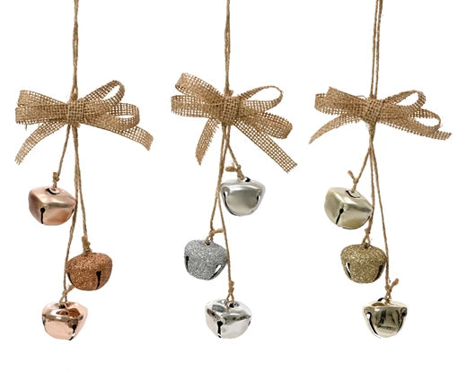 Christmas Bells Irons | Rose Gold, Champagne or Silver (14x8 cm)