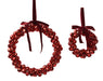 Hanging Christmas Bell Ring Decoration Red (D25cm x H.3cm)