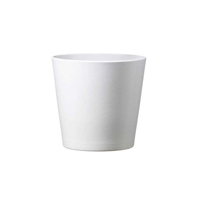 Indoor Pot  Dallas Esprit Matte White D14Cm X H13Cm