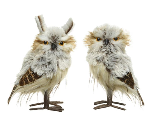 Christmas Owl Decoration ( L.12cm W.13cm H.23cm)