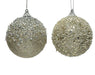 Christmas Hanging Bauble Champagne (10cm)