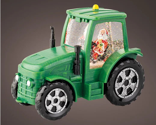 Tractor With LED Lights | Christmas Village Scene (22x11.3 cm)