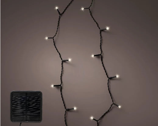 Solar Powered String Lights 8 Functions Cool White (L.900cm)Solar Powered String Lights 8 Functions Cool White (L.900cm)