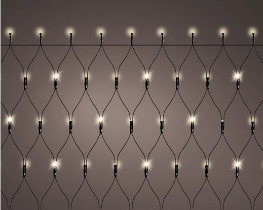 192 Lumineo Durawise Net Twinkle Lights | Battery Operated - Warm White 180cm