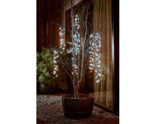 Lumineo LED Tree Cascade Cluster with Twinkle Effect | Cool White (200cm | 480 LED)