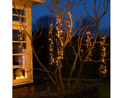 Lumineo LED Tree Cascade Cluster with Twinkle Effect | Warm White (200cm | 480 LED)