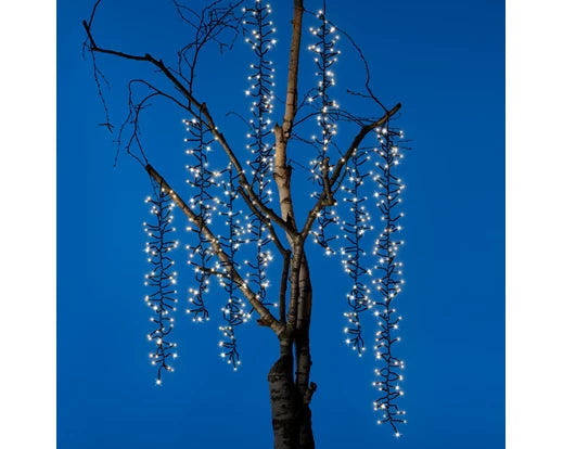 Lumineo LED Tree Cascade Cluster With Twinkle Effect | Warm White (200cm | 1080 LED)