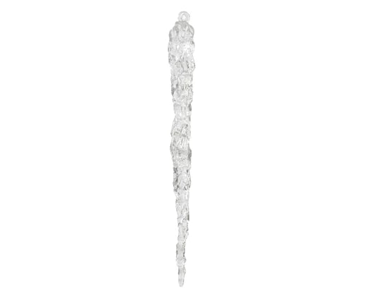 Christmas Hanging Icicle Decoration - Plastic Transparent (L.1.9cm x W.1.9cm x H.28.5cm)