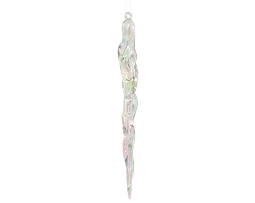 Icicle Plastic Iridescent Transparent (L.1.9cm W.1.4cm H.28.5cm)