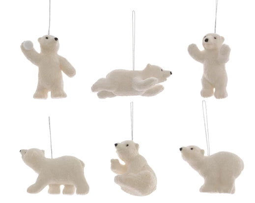 Polar Bear Hanging Christmas Decoration (8x2 cm)