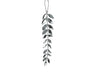 Hanging Christmas Decoration Leaves Acrylic Silver (H.12cm)