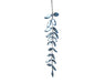 Christmas Hanging Leaf Acrylic Decoration Blue (H.12cm)